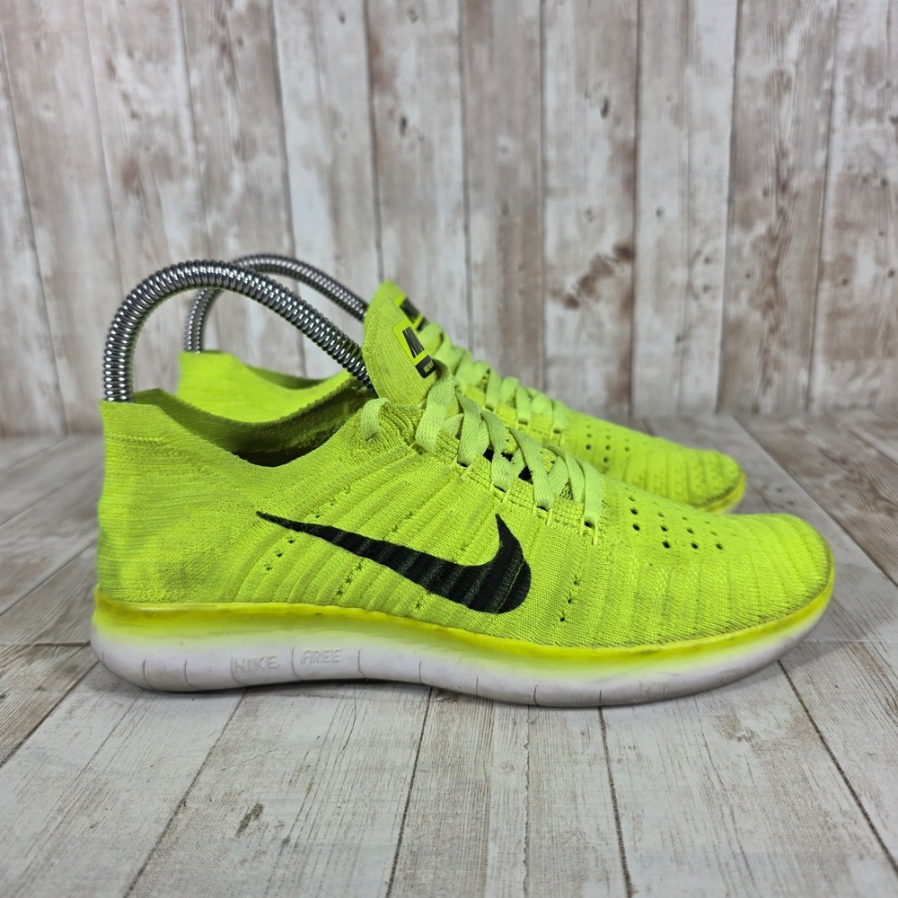 Nike Free RN Flyknit 2017 Women's Running Shoes Neon Yellow EU36‎ US 5.5